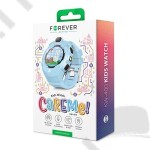 Okosóra Forever KW-400 gyerek Bluetoothos okosóra GPS / Wifi nyomonkövetéssel, SOS segélyhívással kék